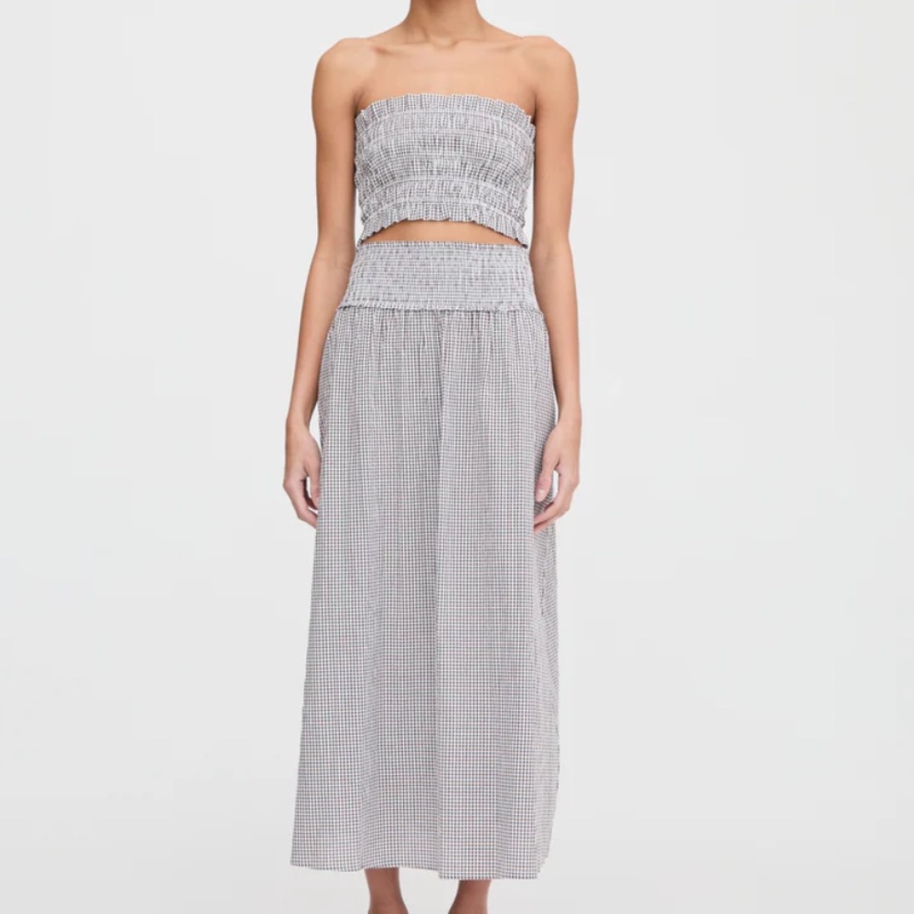 Hill House The Delphine Nap Skirt - Chocolate Gingham